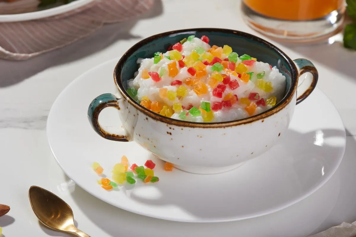 Каша рисовая с цукатами 